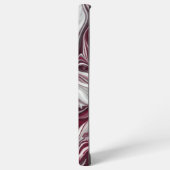 Silber und Lila Swirl Samsung Galaxy Hülle (Linke Seite)