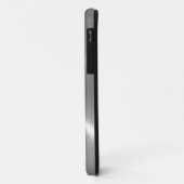 Silber- und Navy-Stainless-Metallwirbelmuster Case-Mate iPhone Hülle (Hinten/Links)