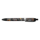 Silber und Orange Mandelbrot mit Sphere Pen Kugelschreiber (Unterseite)