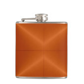 Silber und Orange Metal Flachmann (Vorderseite)