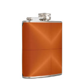 Silber und Orange Metal Flachmann (Rechts)