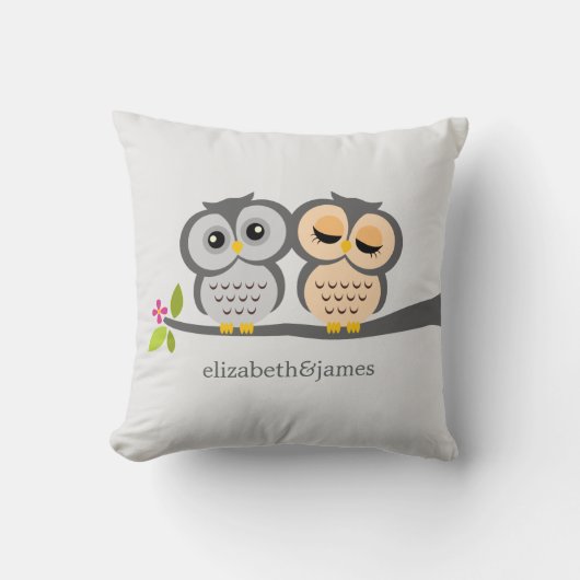 Silber- und Orangenschalen für den Kehlkopf Kissen (Vorderseite)