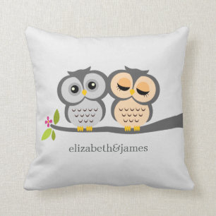 Silber- und Orangenschalen für den Kehlkopf Kissen