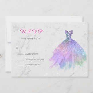 Silber- und Regenbogenkleid 16 . Geburtstag UAWG