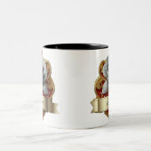 Silber und Rote Rose Zweifarbige Tasse (Mittel)