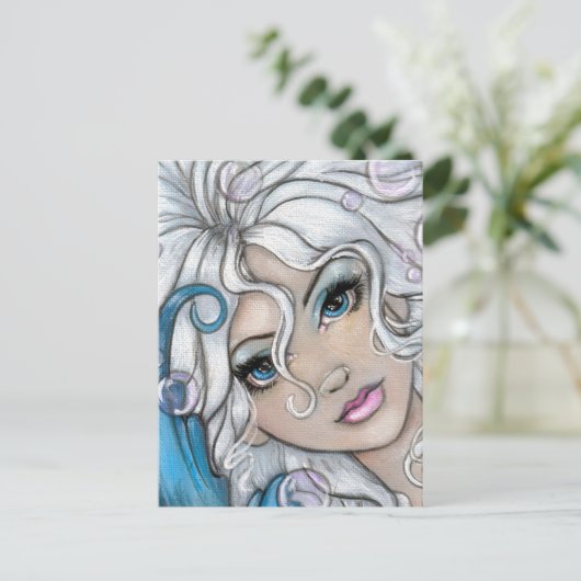 "Silber- und Saphir" Postkarte (Stehend Vorderseite)