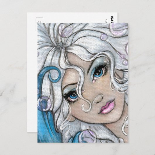 "Silber- und Saphir" Postkarte (Vorne/Hinten)