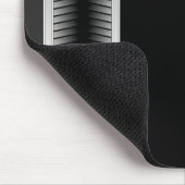 Silber und Schwarz-Mäuse Mousepad (Ecke)