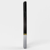 Silber und schwarz polierte Metallstruktur Case-Mate iPhone Hülle (Hinten/Rechts)