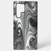 Silber und Schwarz Samsung Galaxy Hülle (Rückseite)