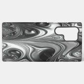 Silber und Schwarz Samsung Galaxy Hülle (Rückseite (Horizontal))