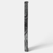 Silber und Schwarz Samsung Galaxy Hülle (Linke Seite)