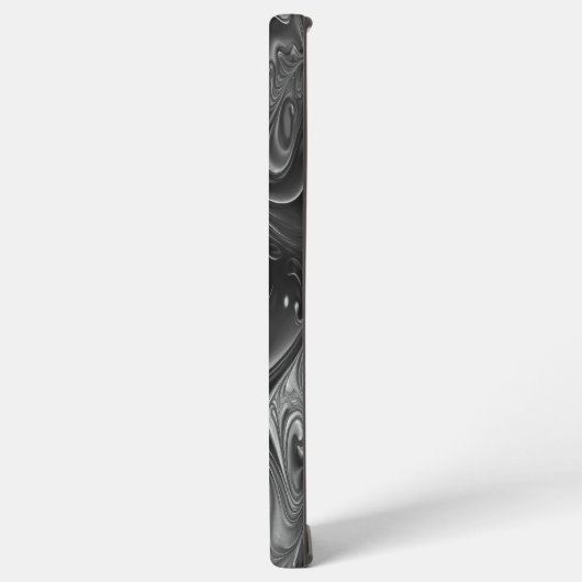 Silber und Schwarz Samsung Galaxy Hülle (Linke Seite)