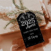 Silber und Schwarz-Silber-Silber-Party Geschenkanhänger