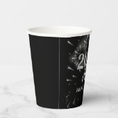 Silber und Schwarz-Silber-Silber-Party Pappbecher (Rechts)