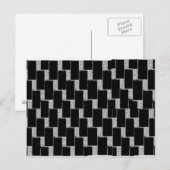 Silber und Schwarze Illusion Postkarte (Vorne/Hinten)