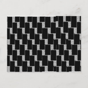 Silber und Schwarze Illusion Postkarte