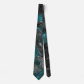 Silber und Türkis Krawatte (Vorderseite)