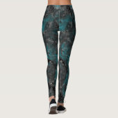 Silber und Türkis Leggings (Rückseite)