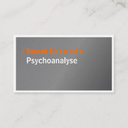 Silber und Typografie, elegant, gewagt Visitenkarte