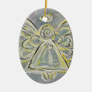 Silber und Weiß Engel Ornament