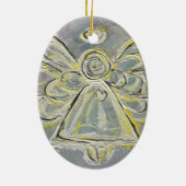 Silber und Weiß Engel Ornament (Hinten)
