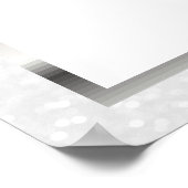 Silber und Weiß Glitzer - Sitzdiagramm Poster (Ecke)