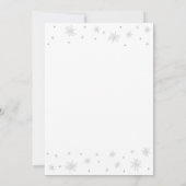 Silber und Weiß | Modern Surprise Retirement Party Einladung (Rückseite)