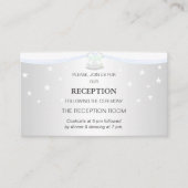 Silber und Weiße Hochzeit Begleitkarte (Vorderseite)