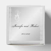 Silber und Weiße Schneeflocke Winterfavorit Box Geschenkschachtel (Oben)