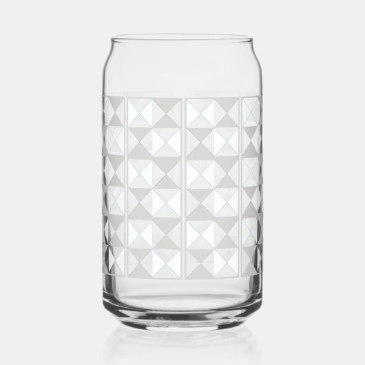 Silber- und Weißmockkristall Dosenglas (Links)