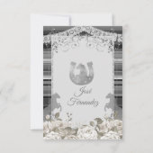 Silber und White Mexican Boy Dritter Geburtstag Einladung (Rückseite)