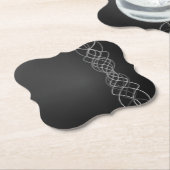 Silber Untersetzer (angewinkelt)