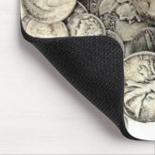 Silber-US-Münzen Mousepad (Ecke)