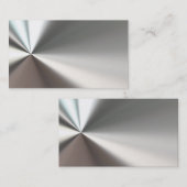 Silber verbogene Metallblick-Visitenkarten Visitenkarte (Vorne/Hinten)