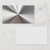 Silber verbogene MetallVisitenkarten Visitenkarte (Vorne/Hinten)