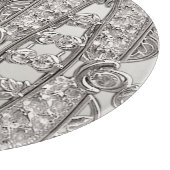 Silber Verziert modernes Schneideboard Schneidebrett (Ecke)