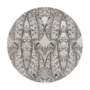 Silber Verziert modernes Schneideboard Schneidebrett