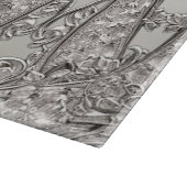 Silber Verziert modernes Schneideboard Schneidebrett (Ecke)