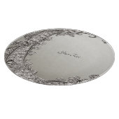 Silber Verziert modernes Schneideboard Schneidebrett (Ecke)