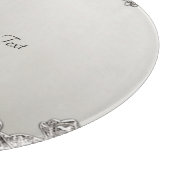 Silber Verziert modernes Schneideboard Schneidebrett (Ecke)