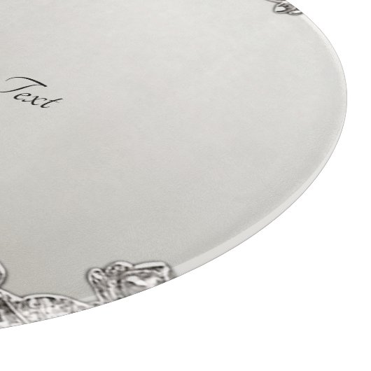Silber Verziert modernes Schneideboard Schneidebrett (Ecke)