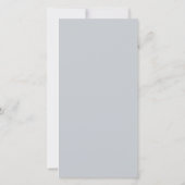 Silber Vintag mit Bow Wedding Einladung (Rückseite)
