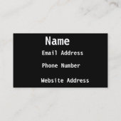 Silber Visitenkarte (Rückseite)