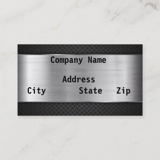 Silber Visitenkarte (Vorderseite)