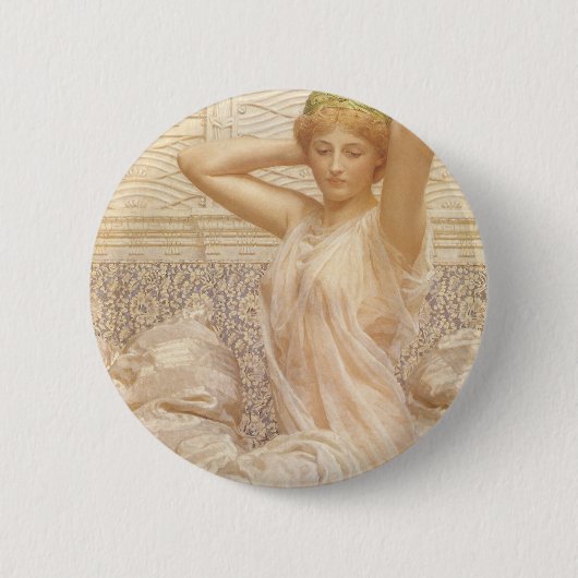 Silber von Albert Joseph Moore, viktorianische Fei Button (Vorderseite)