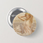 Silber von Albert Joseph Moore, viktorianische Fei Button (Vorne & Hinten)