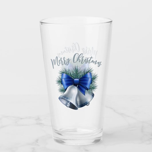 Silber Weihnachtsglocken Glas (Vorderseite)