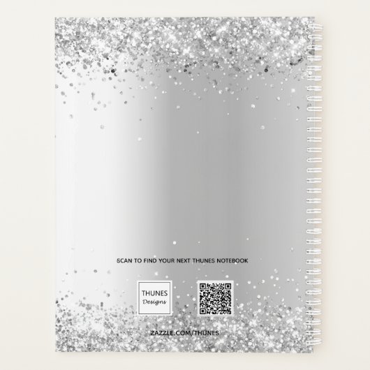 Silber weiß Blüteneukalyptus elegant Planer (Rückseite)