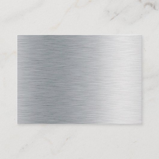 Silber, Weiß und Schwarz Streifen tuxedo bachelor Platzkarte (Rückseite)